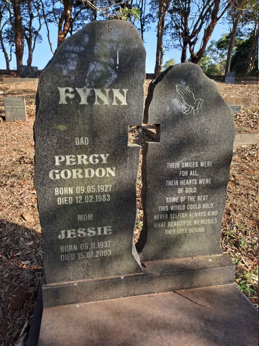FYNN Percy Gordon 1927-1983 & Jessie 1937-2003