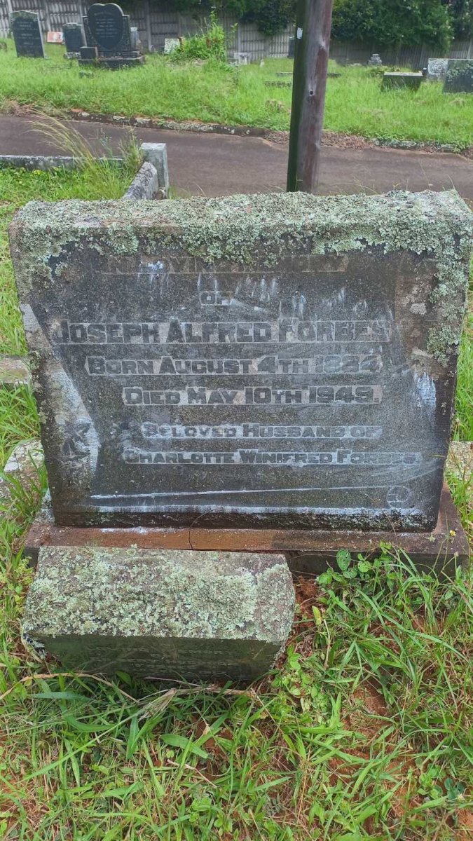 FORBES Joseph Alfred 1884-1949