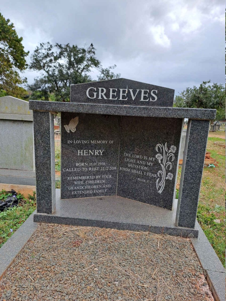 GREEVES Henry 1938-2014