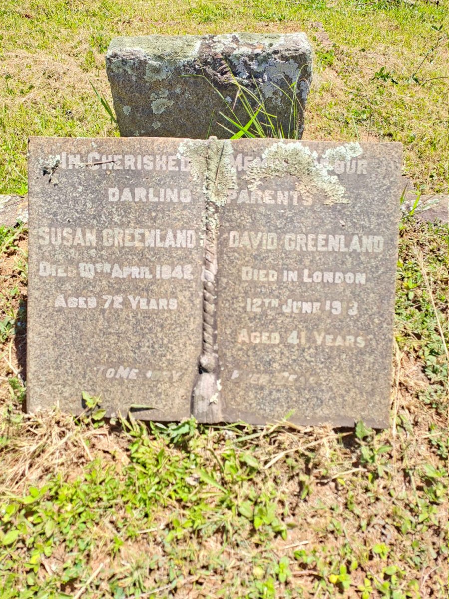 GREENLAND David -1913 & Susan -1942