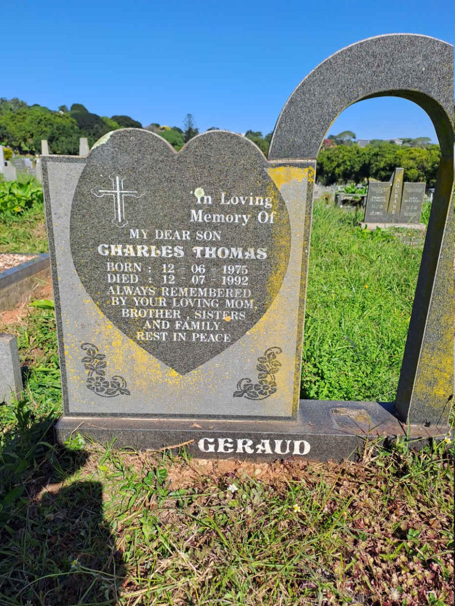 GERAUD Charles Thomas 1975-1992