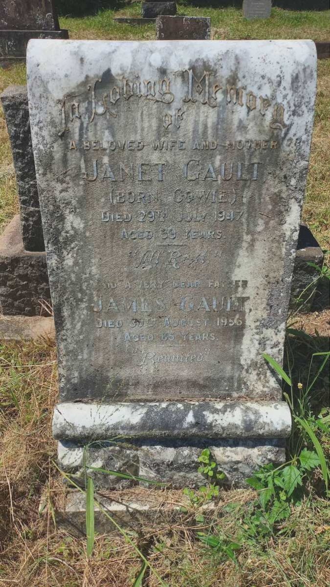 GAULT James -1956 & Janet GOWIE -1947