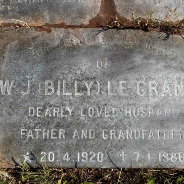 GRANGE W.J., le 1920-1986