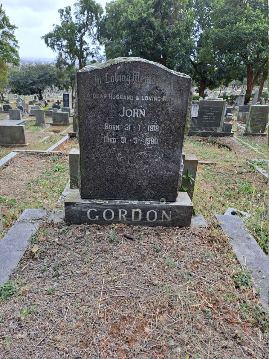 GORDON John 1918-1980