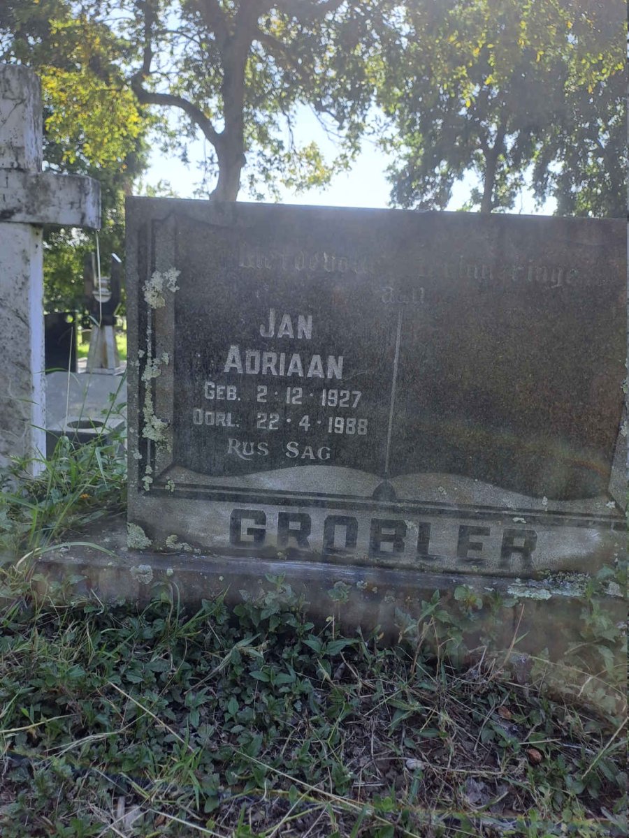 GROBLER Jan Adriaan 1927-1988