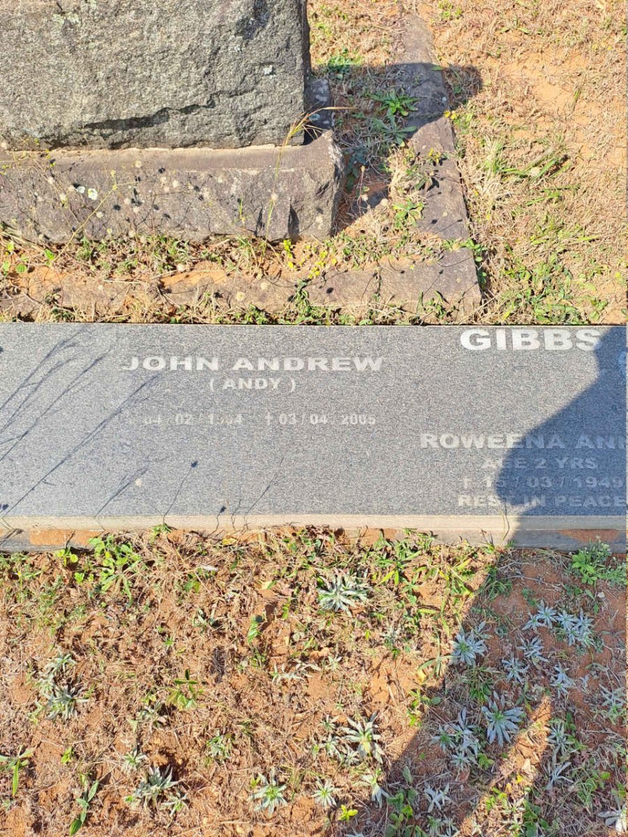 GIBBS John Andrew 1904-2005 & Doris Irene HOWES :: GIBBS Roweena Anne -1949 _2