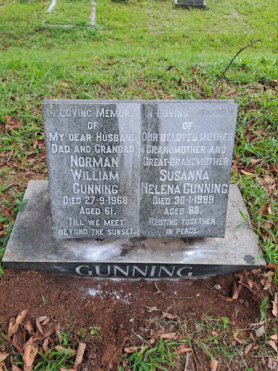 GUNNING Norman William -1968 & Susanna Helena -1999