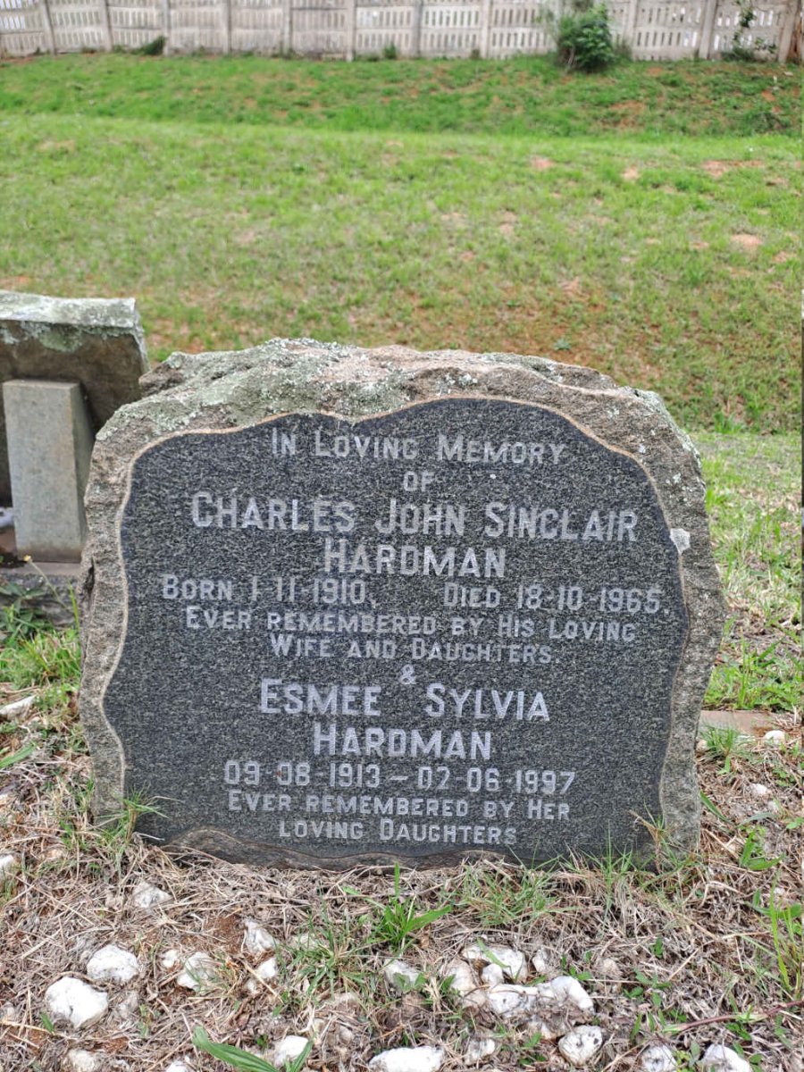 HARDMAN Charles John Sinclair 1910-1965 & Esmee Sylvia 1913-1997