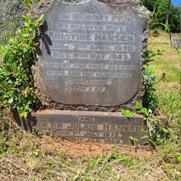 HANSEN Oskar Julius 1872-1958 & Kristine 1870-1943