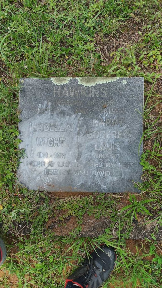HAWKINS Harry Godfrey Louis 1911-1975 & Isabella Wight 1914-2002