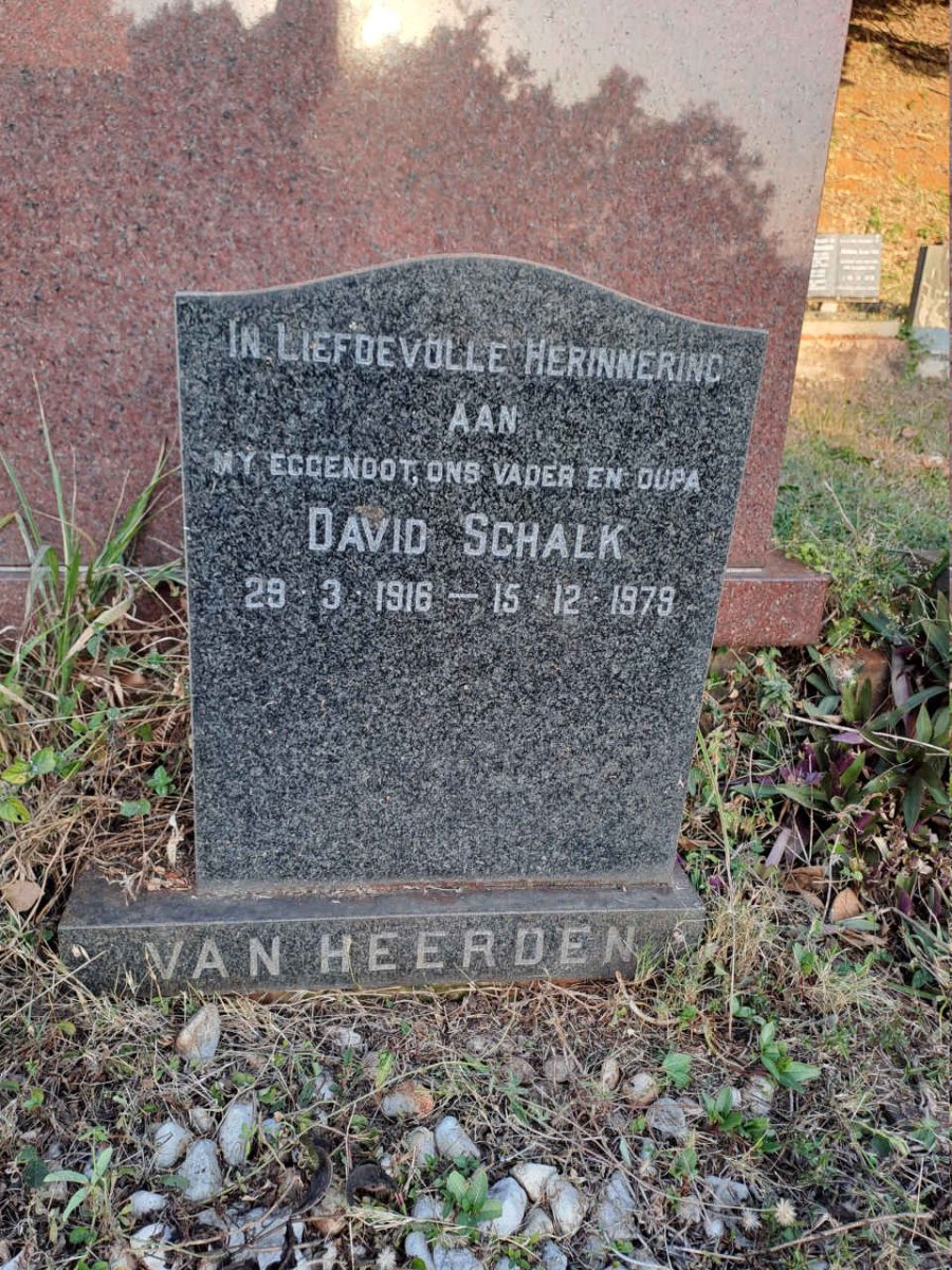 HEERDEN David Schalk, van 1916-1979