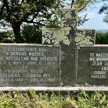 HEERDEN Maria Magdalena,van 1883-1974 :: NEL Fredrika Susanna 1888-1969 :: EKSTEEN Jean Jane Harm 1930-1993