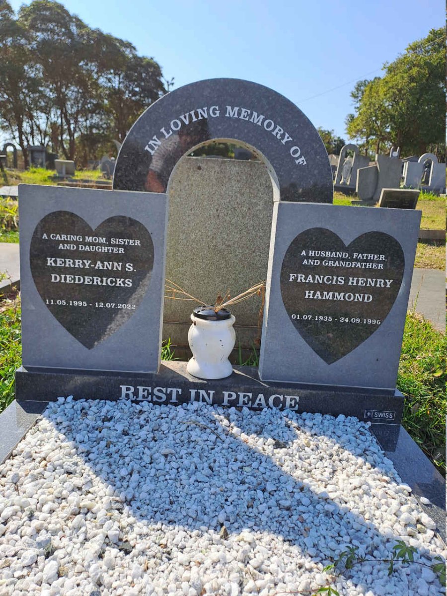 HAMMOND Francis Henry 1935-1996 :: DIEDERICKS Kerry-Ann S. 1995-2022