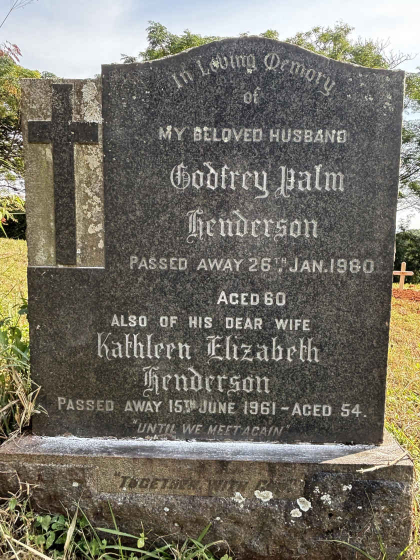 HENDERSON Godfrey Palm -1980 & Kathleen Elizabeth -1961