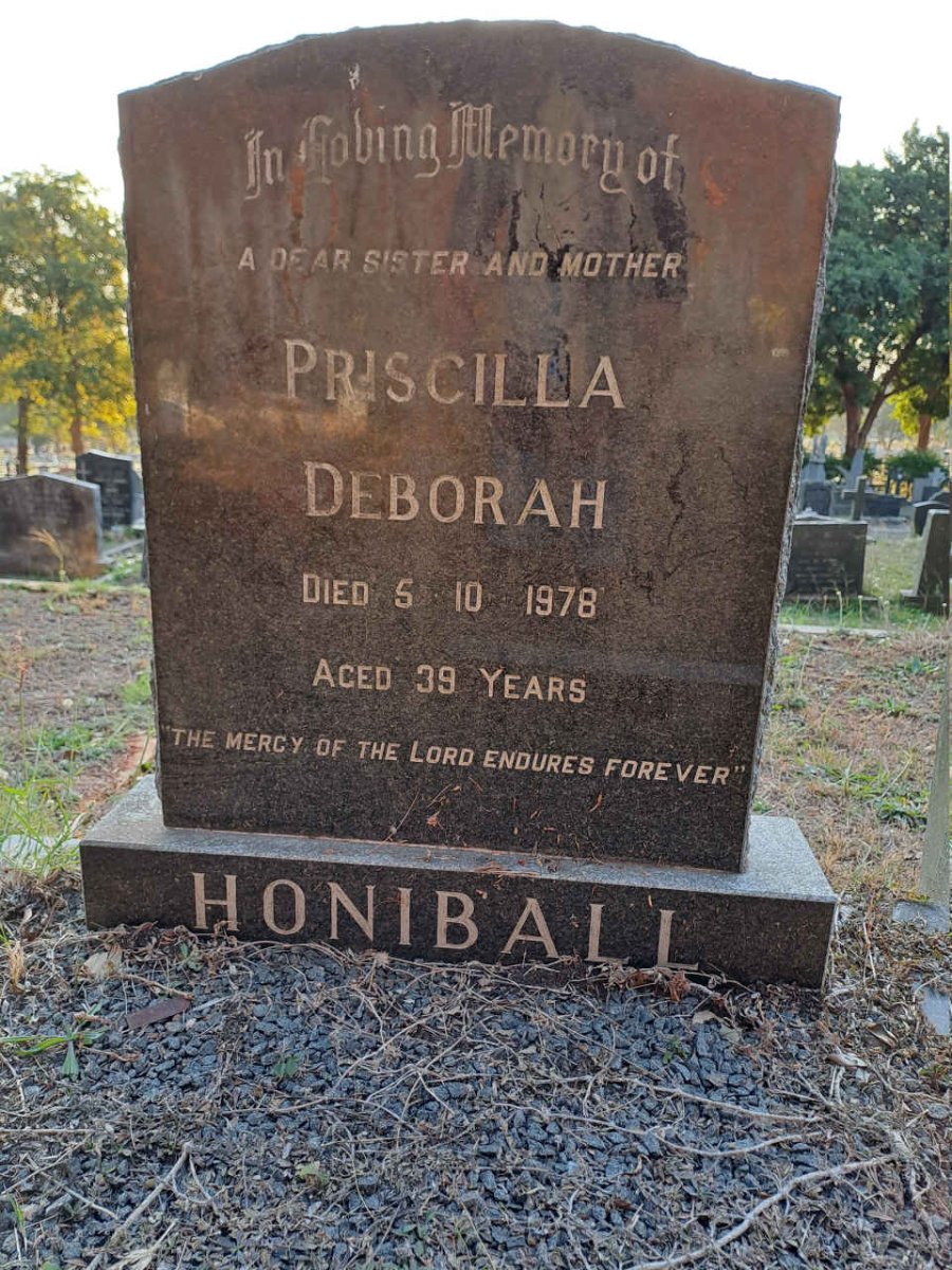 HONIBALL Priscilla Deborah -1978