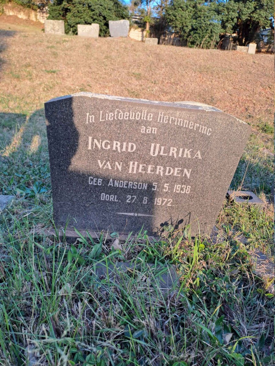 HEERDEN Ingrid Ulrika, van 1938-1972