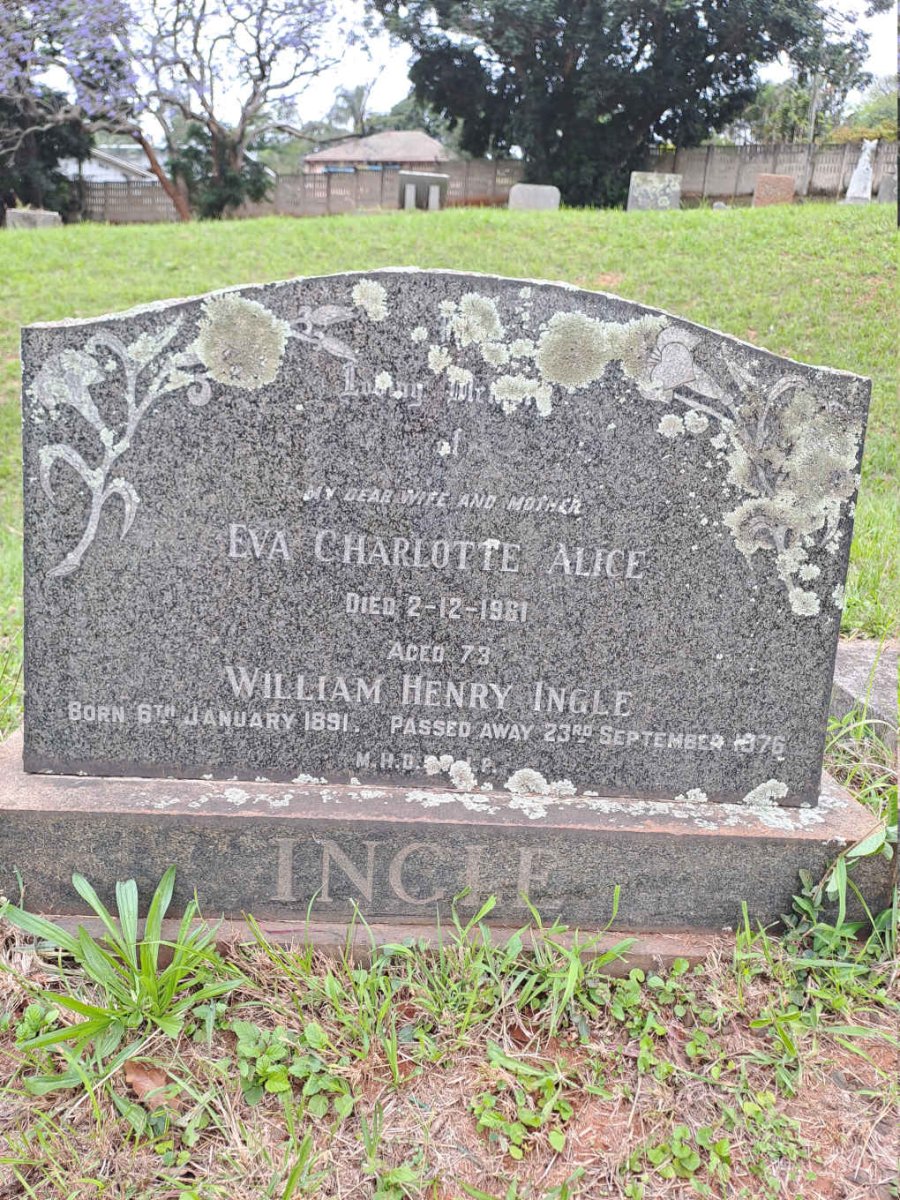 INGLE William Henry 1891-1976 & Eva Charlotte Alice -1961