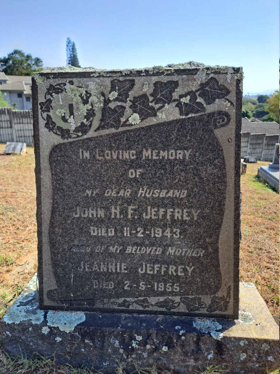 JEFFREY John H.F. -1943 & Jeannie -1955