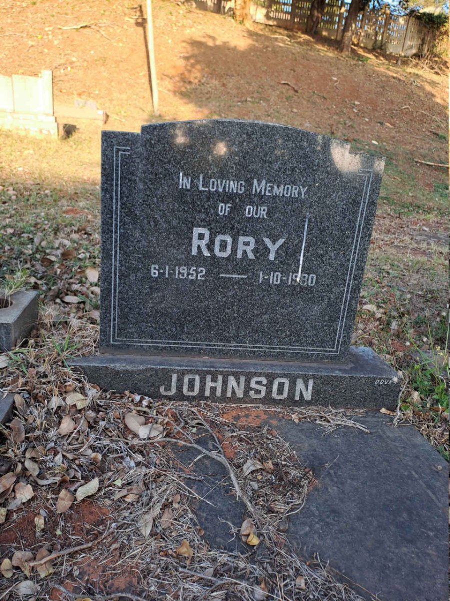 JOHNSON Rory 1952-1980