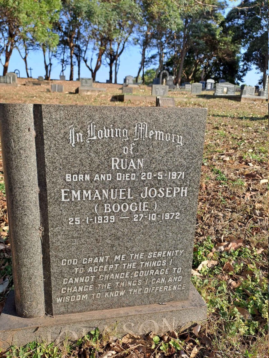 JOHNSON Ruan -1971 :: JOHNSON Emmanuel Joseph 1939-1972