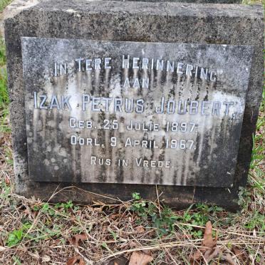 JOUBERT Izak Petrus 1897-1967