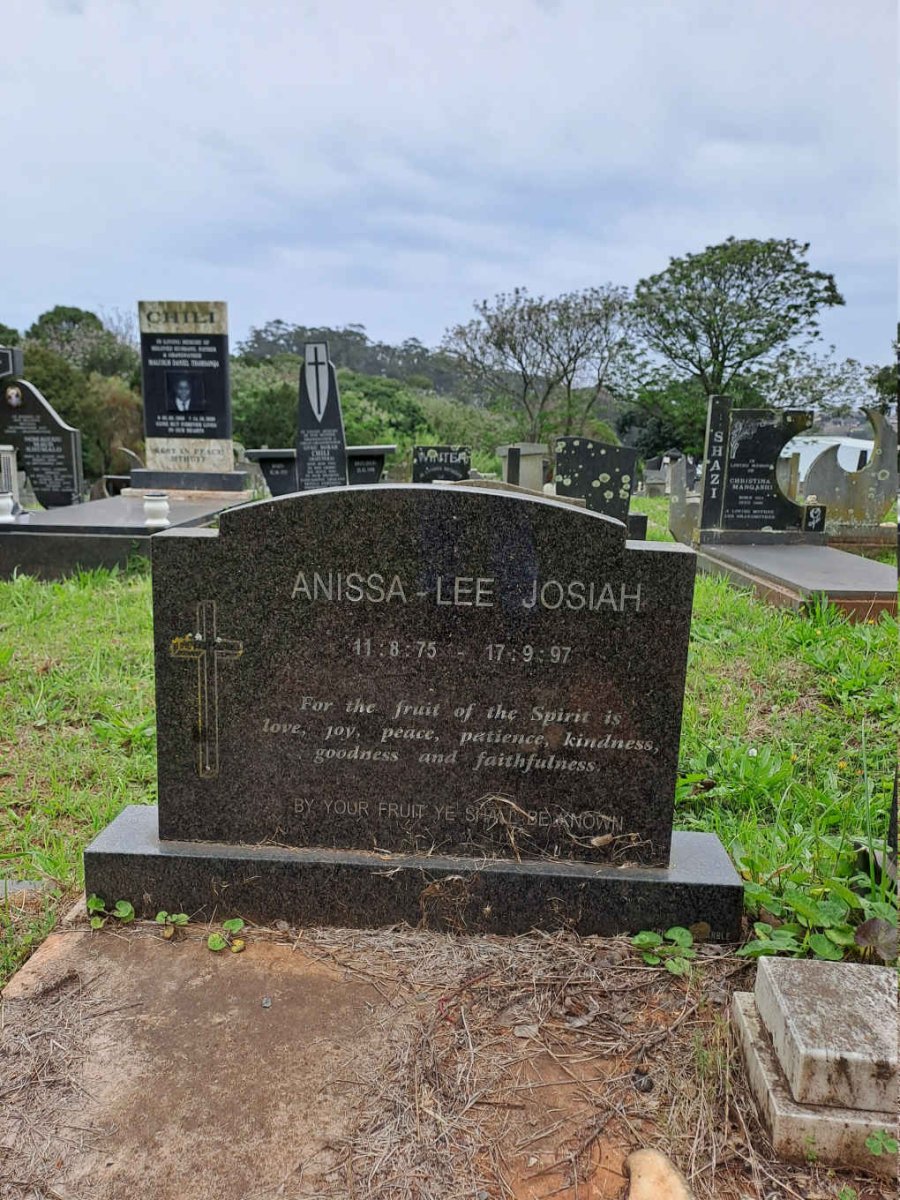 JOSIAH Anissa-Lee 1975-1997