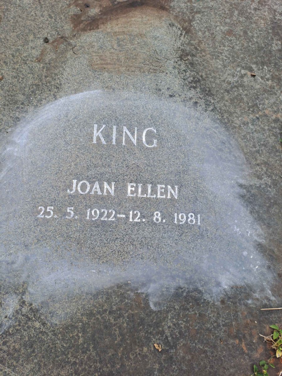 KING Joan Ellen 1922-1981