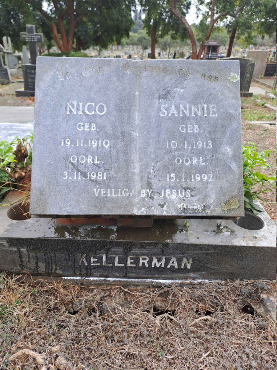 KELLERMAN Nico 1910-1981 & Sannie 1913-1992
