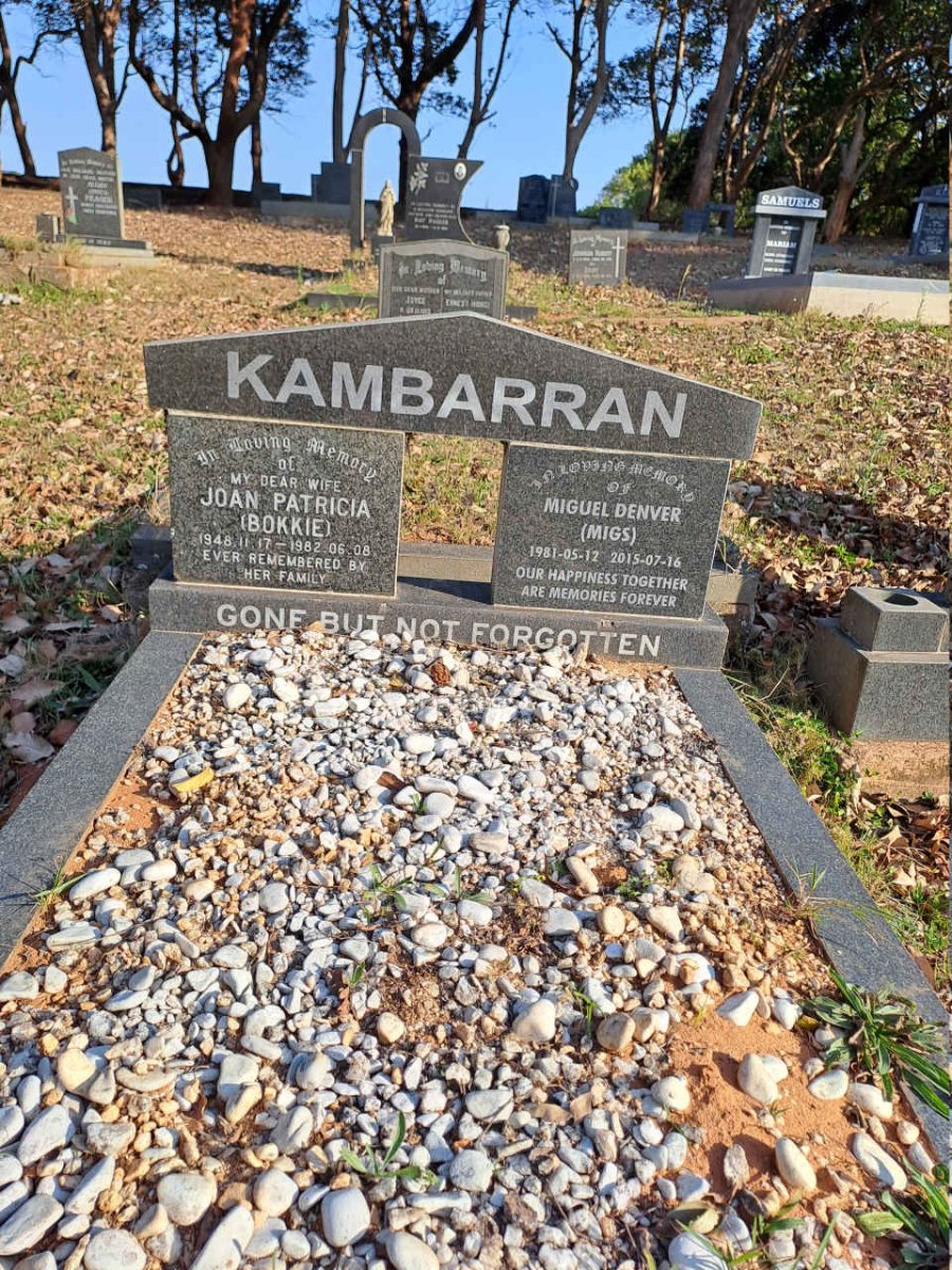 KAMBARRAN Joan Patricia 1948-1982 :: KAMBARRAN Miguel Denver 1981-2015 