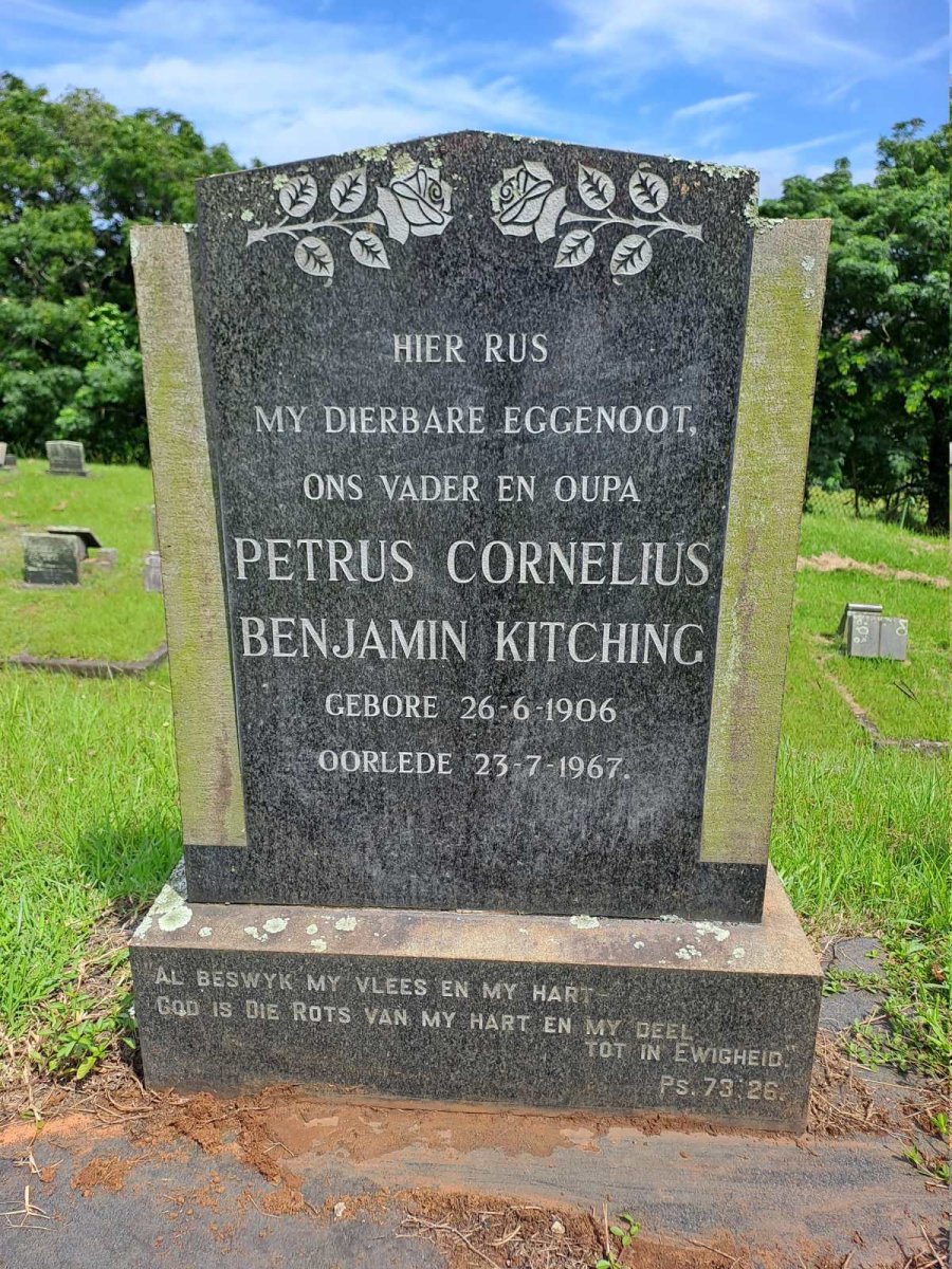 KITCHING Petrus Cornelius Benjamin 1906-1967