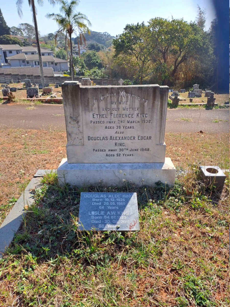 KING Douglas Alexander Edgar -1948 & Ethel Florence -1938 :: KING Douglas Alec 1925-1989 & Leslie A.W. 1923-2011