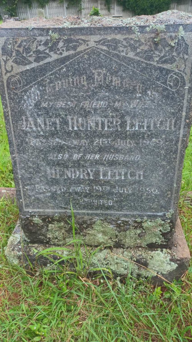 LEITCH Hendry -1950 & Janet Hunter -1949