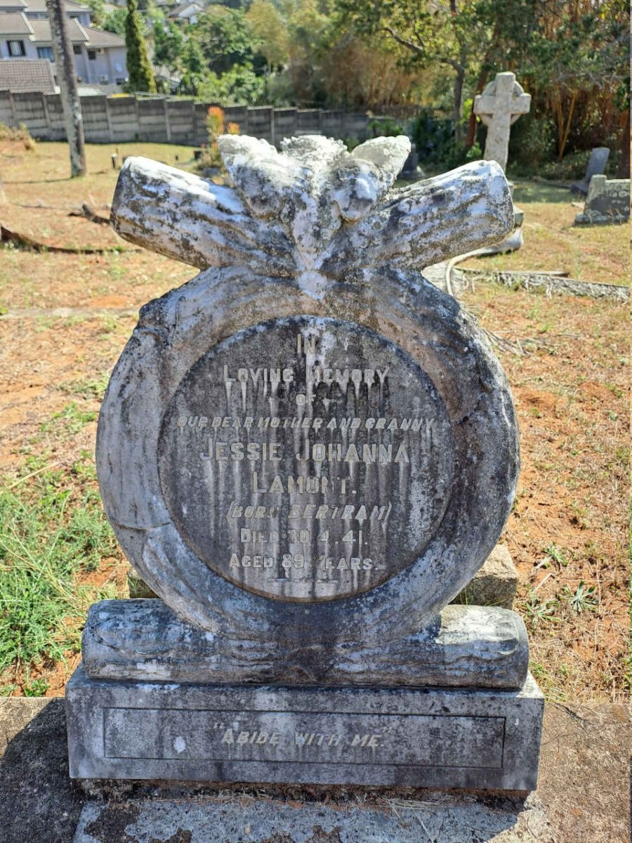 LAMONT Jessie Johanna nee BERTRAM -1941