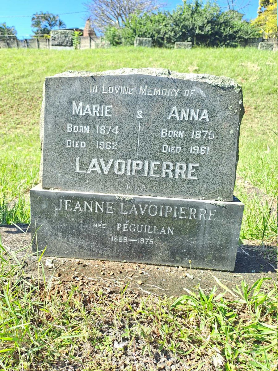 LAVOIPIERRE Marie 1874-1962 :: LAVOIPIERRE Anna 1879-1961 :: LAVOIPIERRE Jeanne nee PEGUILLAN 1889-1975