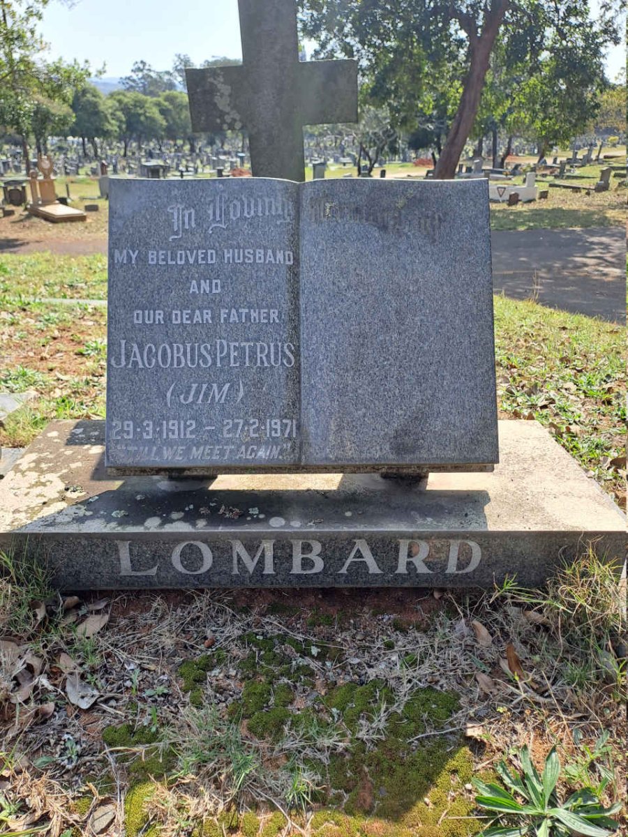 LOMBARD Jacobus Petrus 1912-1971