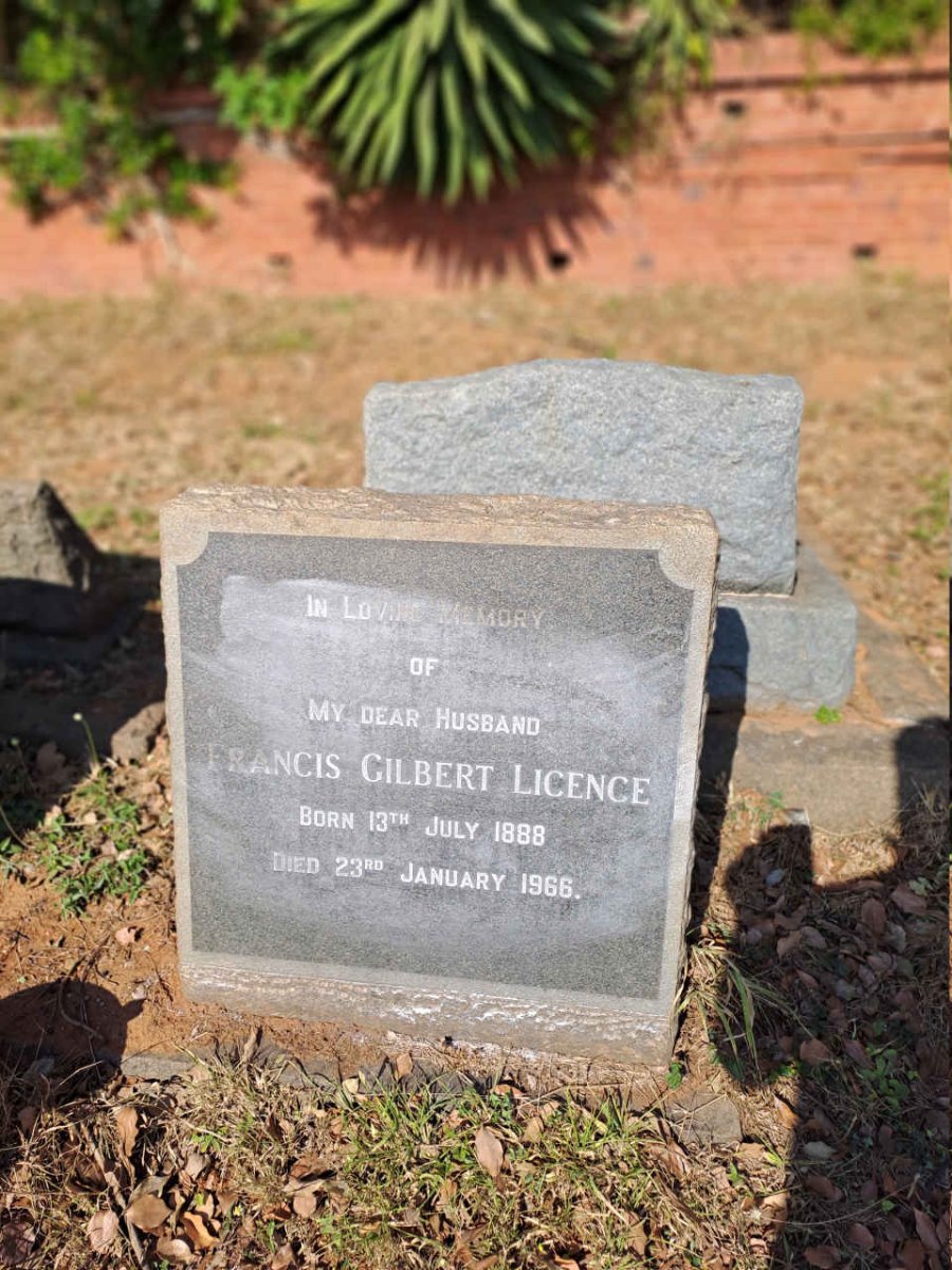 LICENCE Francis Gilbert 1888-1966