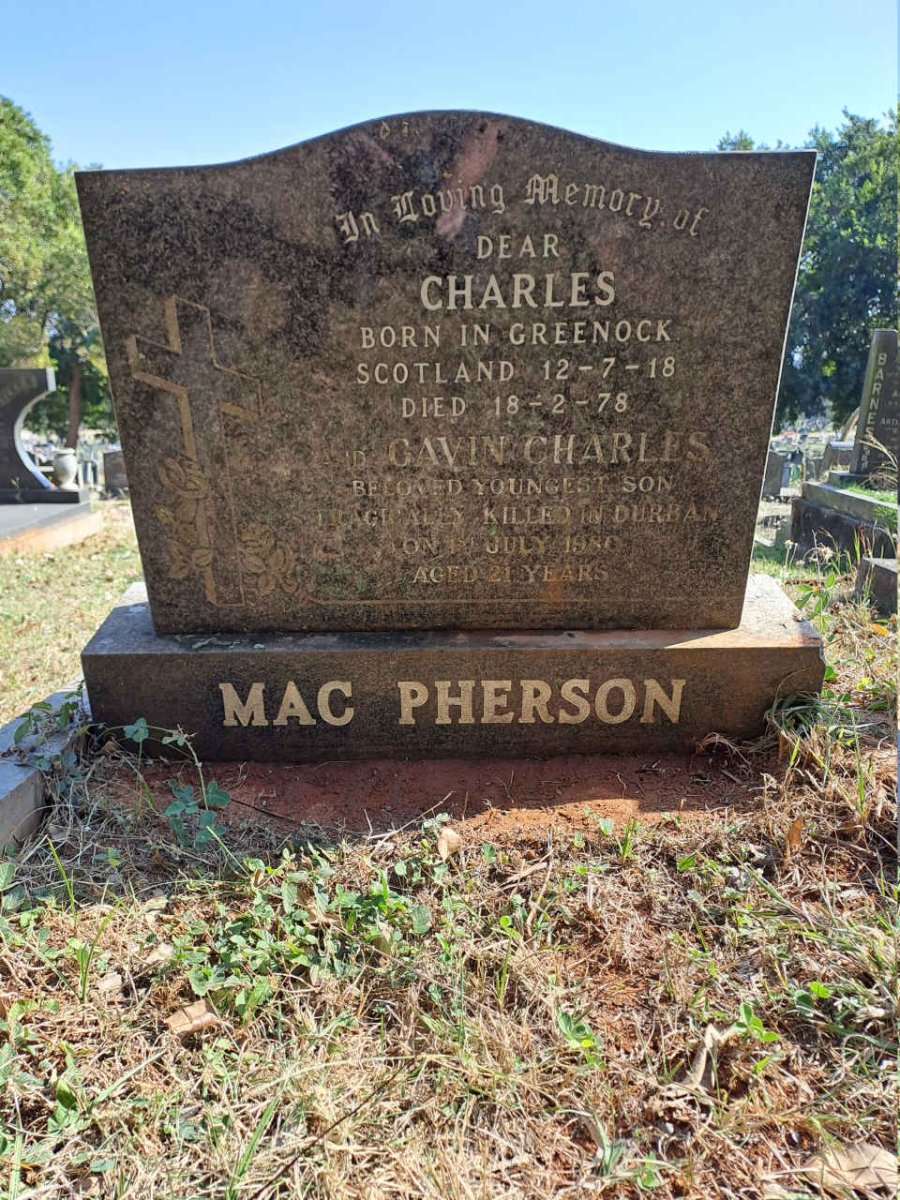 MACPHERSON Charles 1918-1978 :: MACPHERSON Gavin Charles -1980