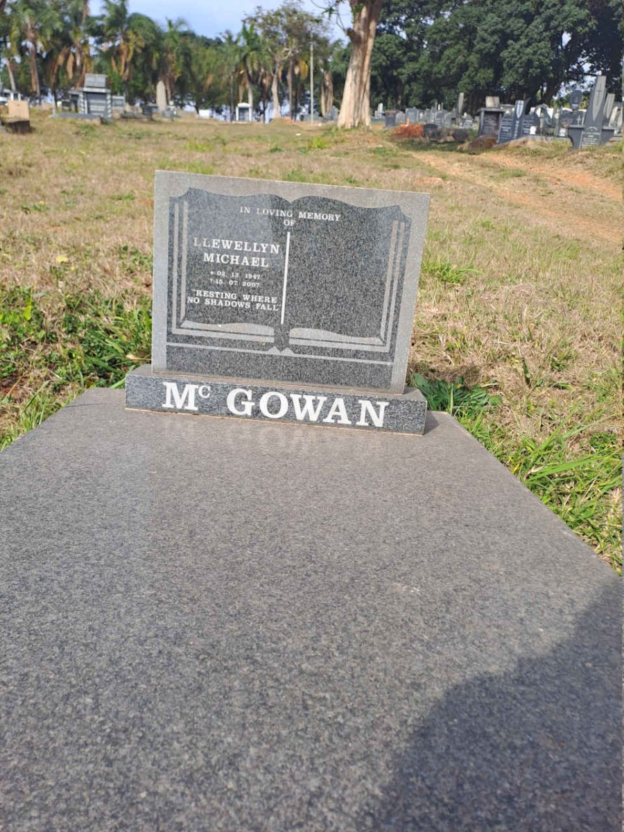 MCGOWAN Llewellyn Michael 1947-2007