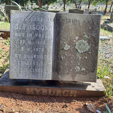 MYBURGH J.F. 1908-1978
