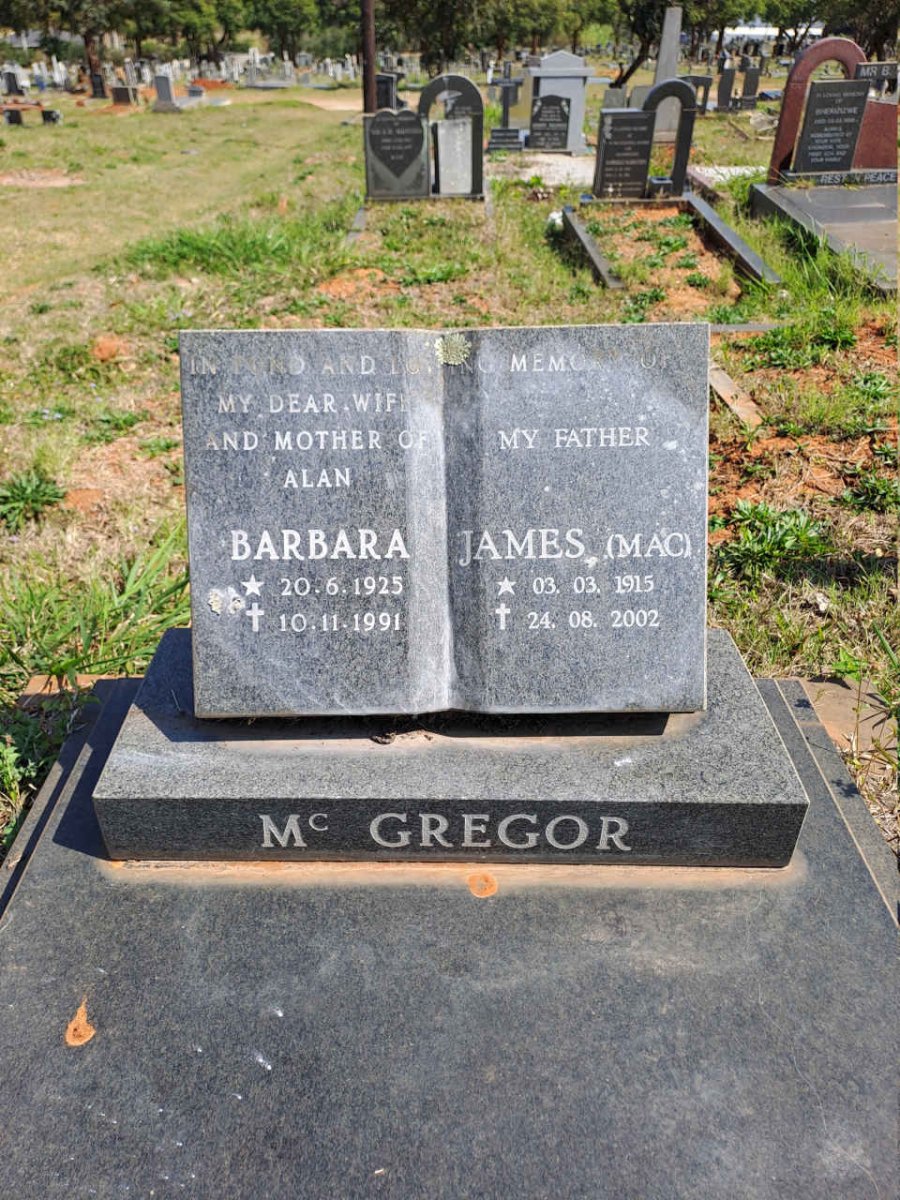 MCGREGOR James 1915-2002 & Barbara 1925-1991