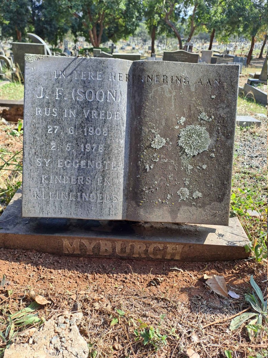 MYBURGH J.F. 1908-1978