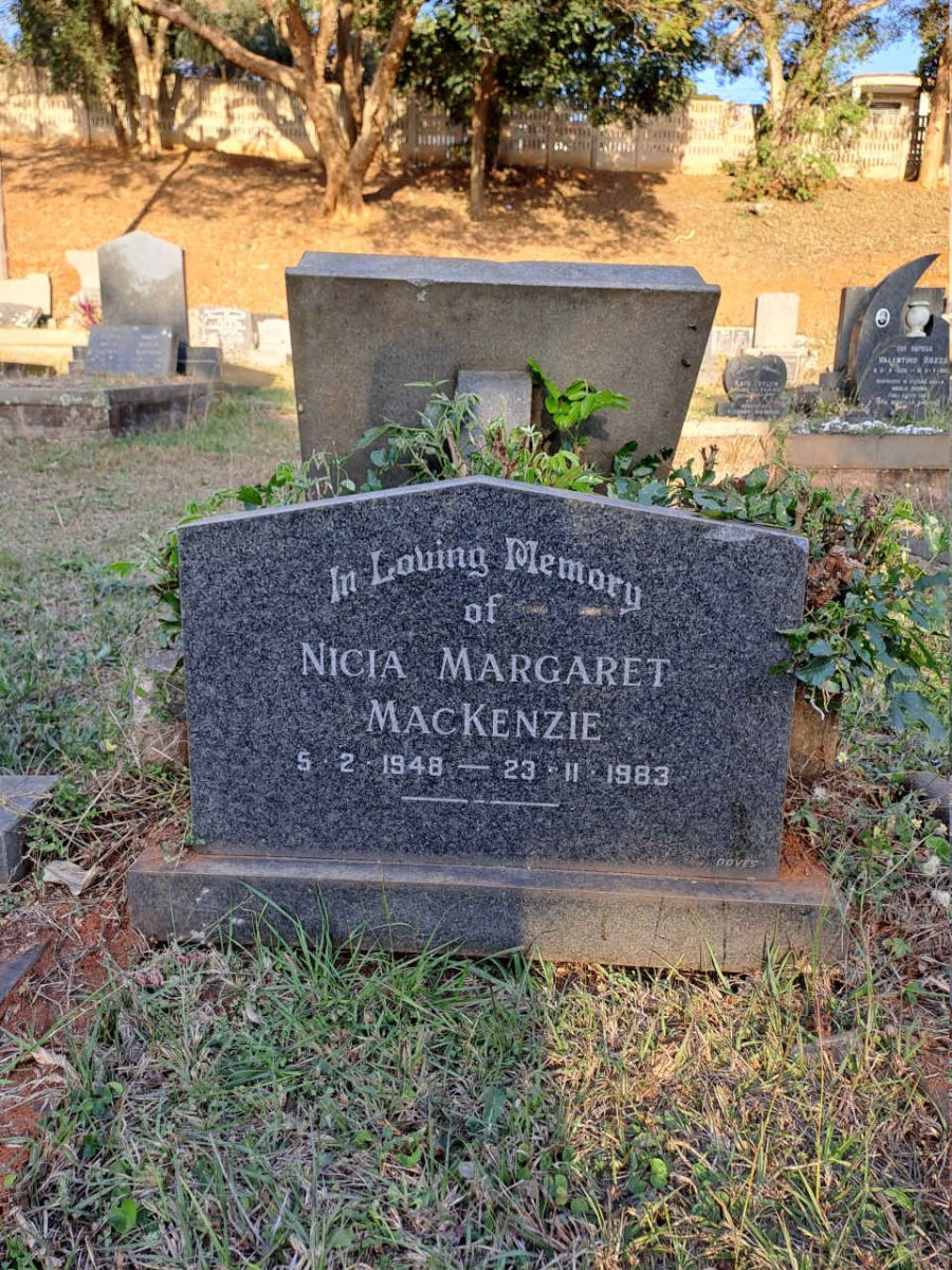 MACKENZIE Nicia Margaret 1948-1983