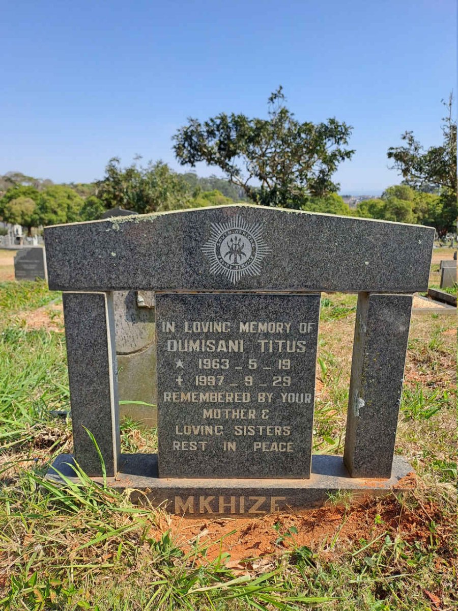MKHIZE Dumisani Titus 1963-1997