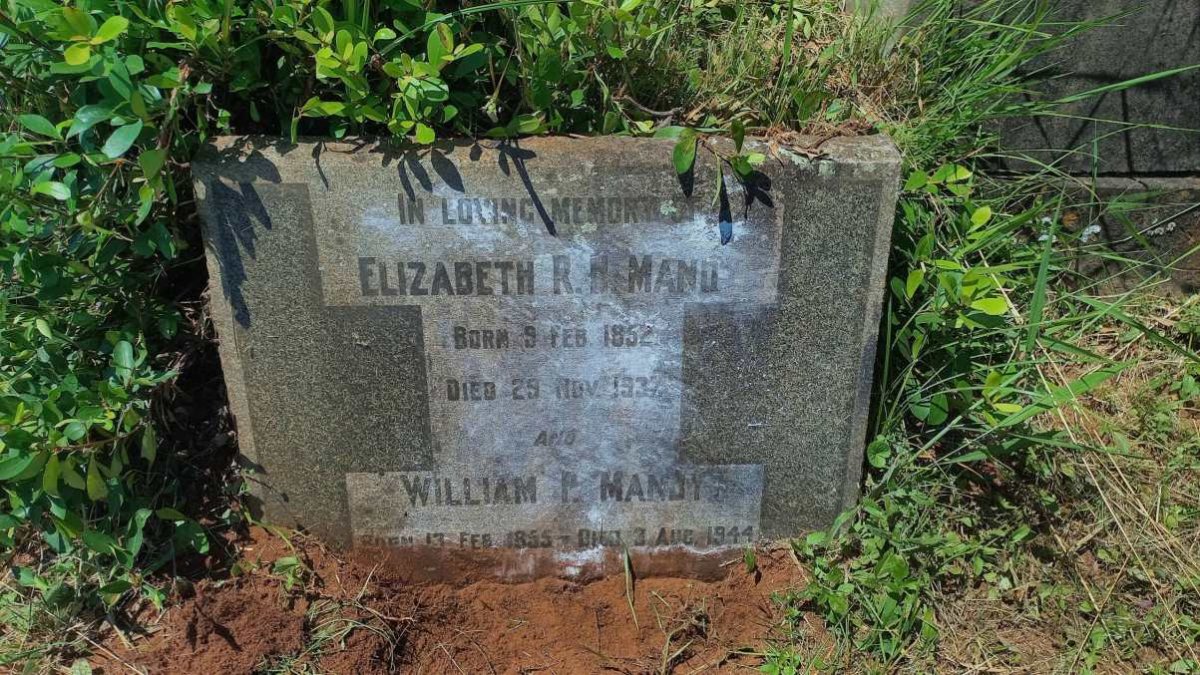 MANDY William P. 1855-1944 & Elizabeth R.H. 1852-1937