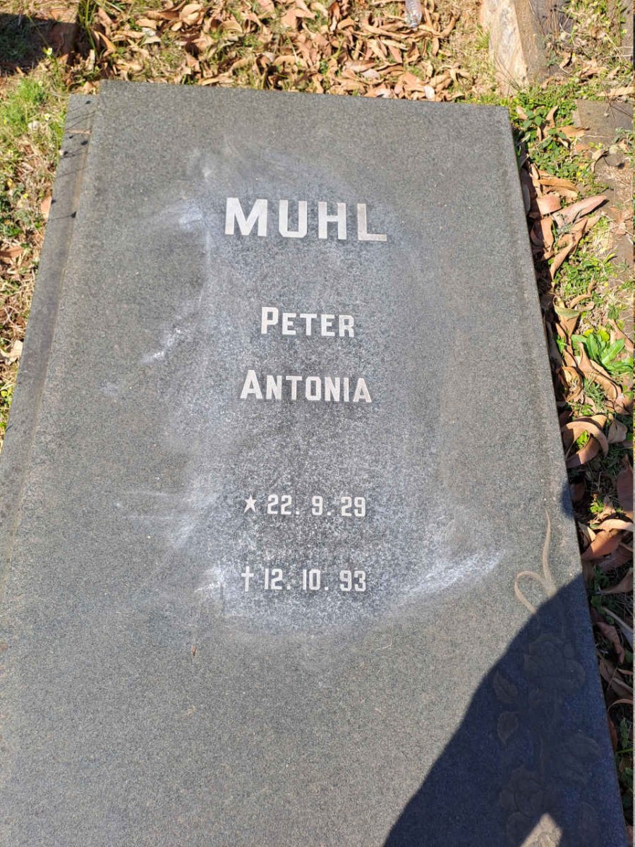 MUHL Peter Antonia 1929-1993