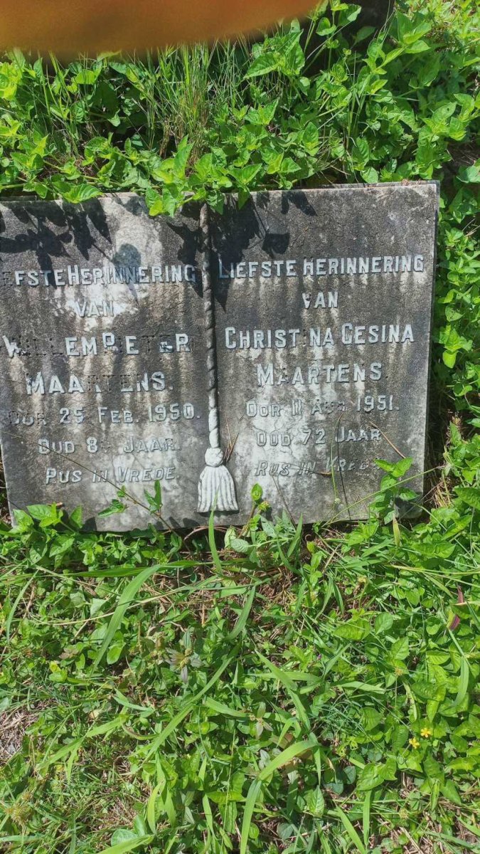 MAARTENS Willem Pieter -1950 & Christina Gesina -1951