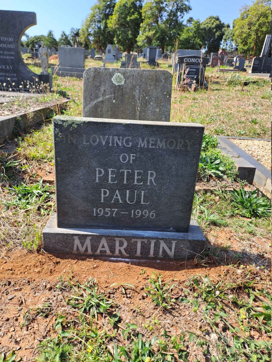 MARTIN Peter Paul 1957-1996