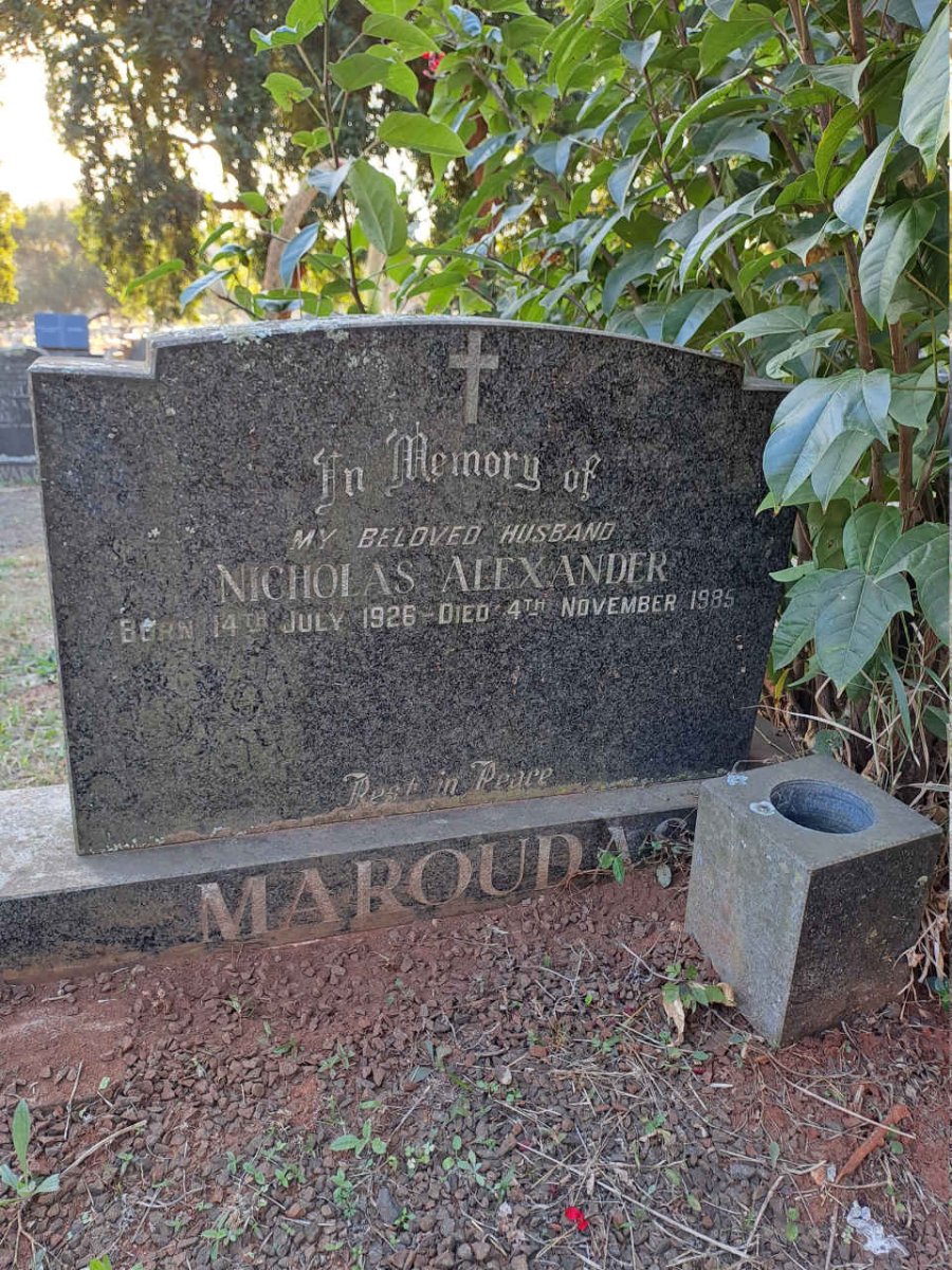 MAROUDAS Nicholas Alexander 1926-1985
