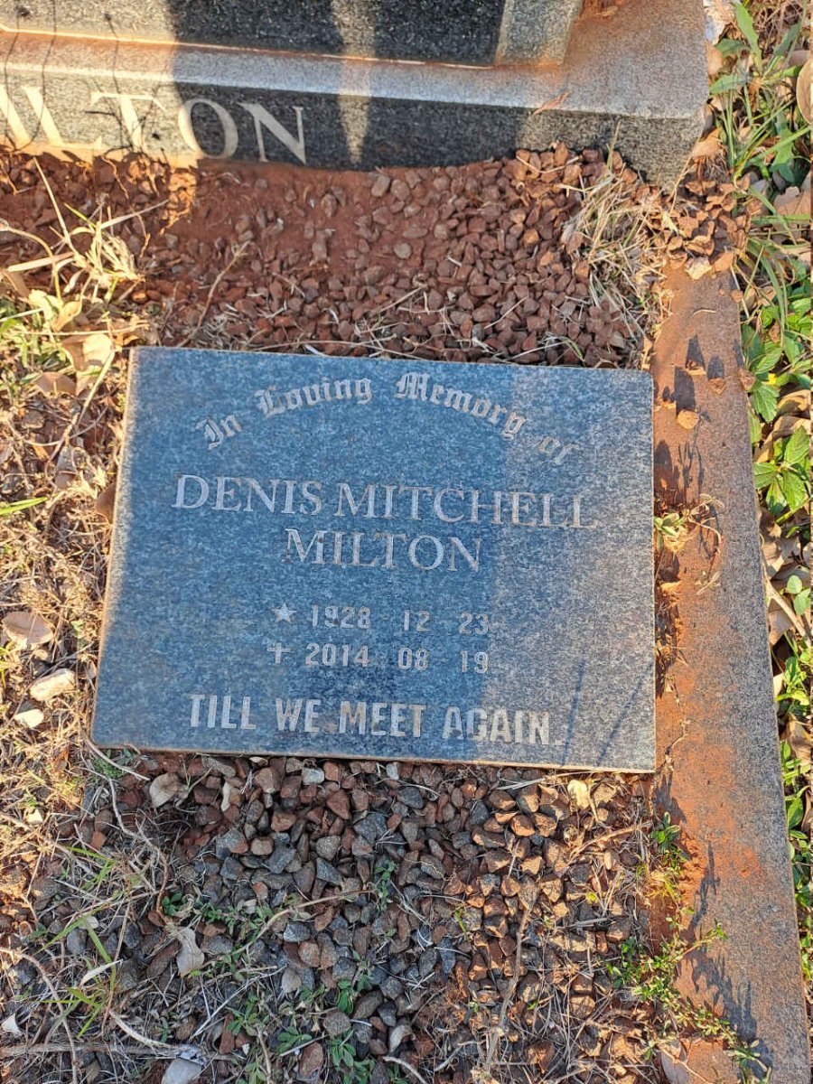 MILTON Denis Mitchell 1928-2014