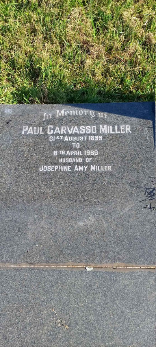 MILLER Paul Garvasso 1899-1983